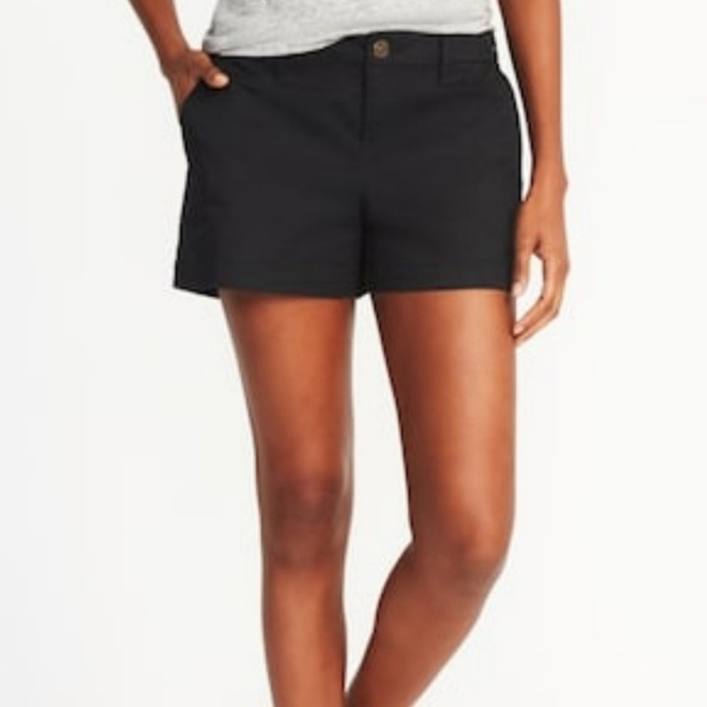 NWT, Old Navy, Every Day Black Shorts, 3.5" Inseam, Size 4